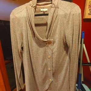 Light pink button sweater